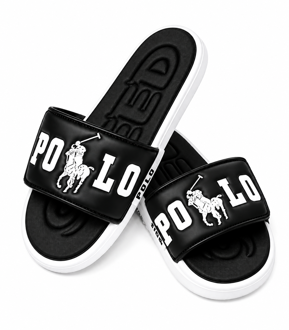 Polo Premium Black & White Sliders